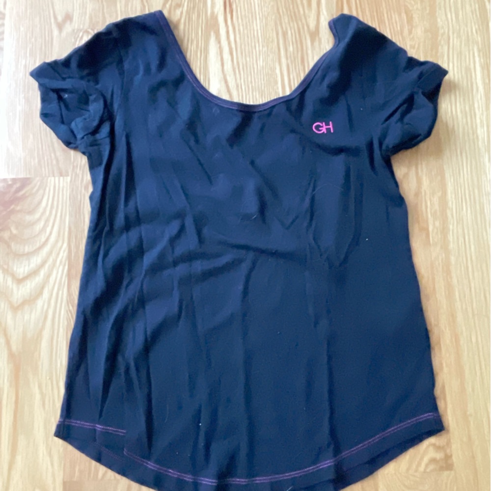 Gilly Hicks Blue Short Sleeve T shirt with Scoop Back
